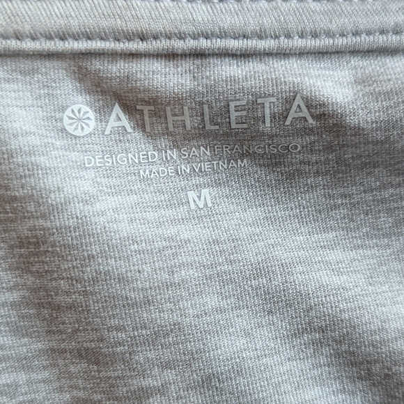 Athleta Long sleeved, light gray athletic shirt - Picture 4 of 5